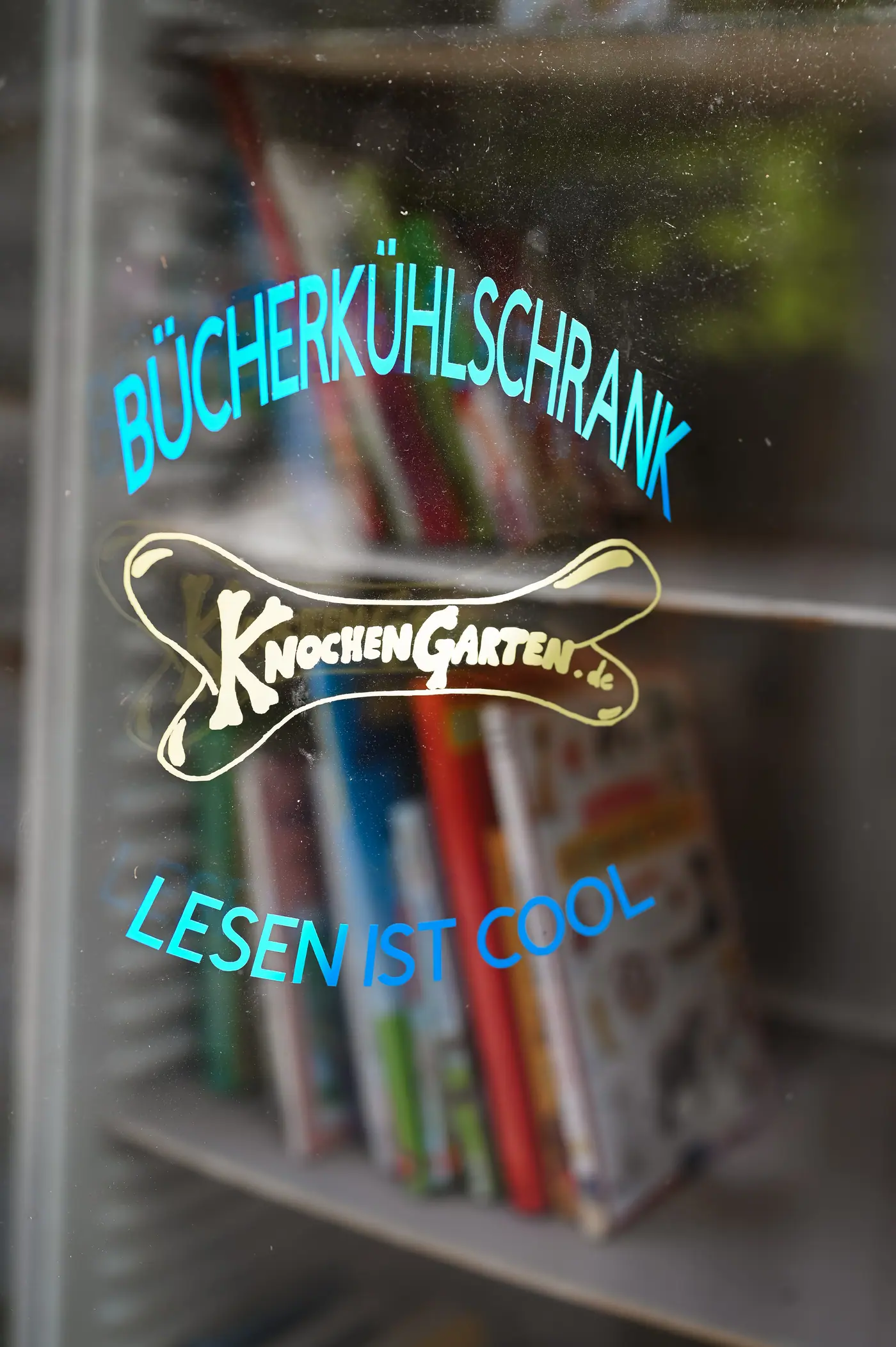 Bücherschrank im Knochengarten